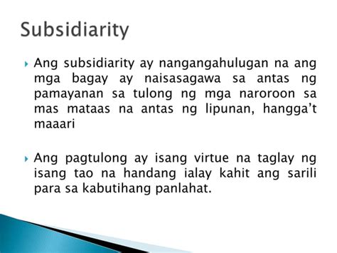 subsidiary tagalog halimbawa|Ang lipunan at ang prinsipyo ng subsidiarity .